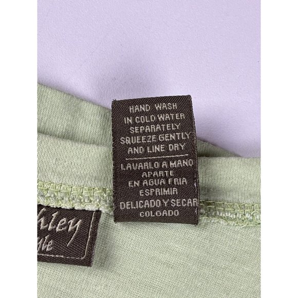 Jane Ashley VTG Casual Lifestyle Green Embroidered Palm Trees Dress Size Large - Picture 7 of 10